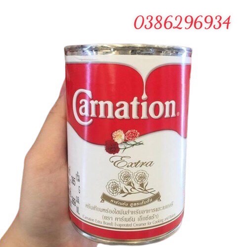 Sữa Ngậy CARNATION - SỮA HOA HỒNG - SỮA TAM HOA Thái Lan Loại 385gr/ lon - Nguyên liệu pha chế làm trà sữa