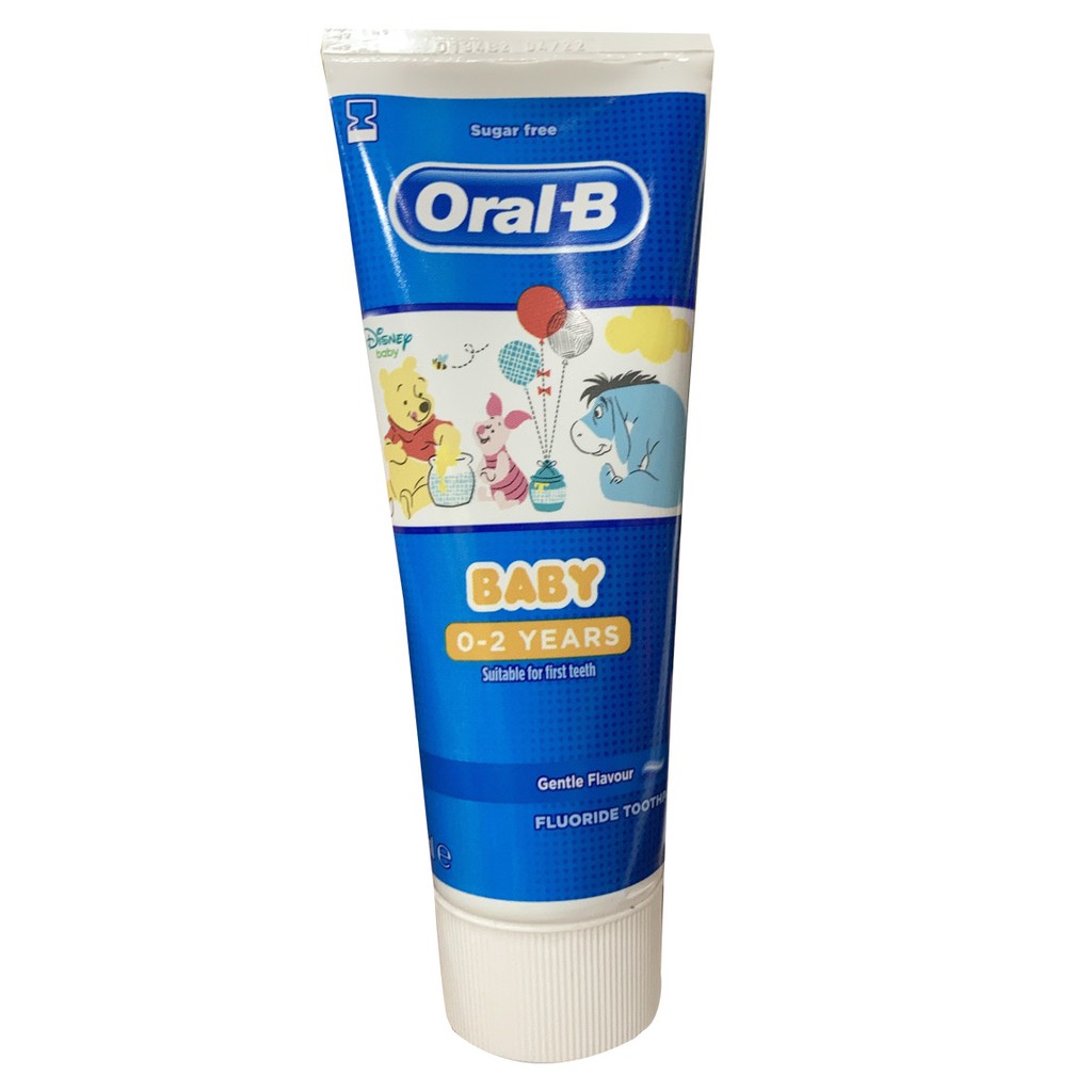Kem đánh răng nuốt được Oral-B Baby Winnie the Pooh 0-2Year 75ml