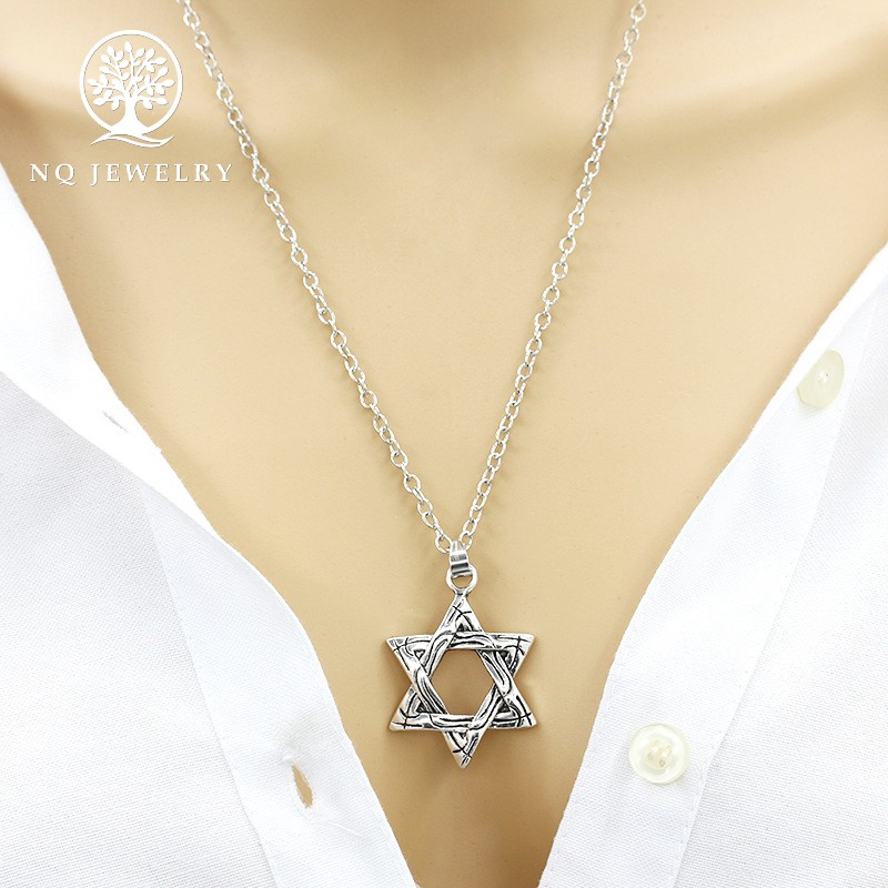 Dây Chuyền Nam Ngôi Sao 6 Cánh Titanum Cao Cấp - NQ Jewelry