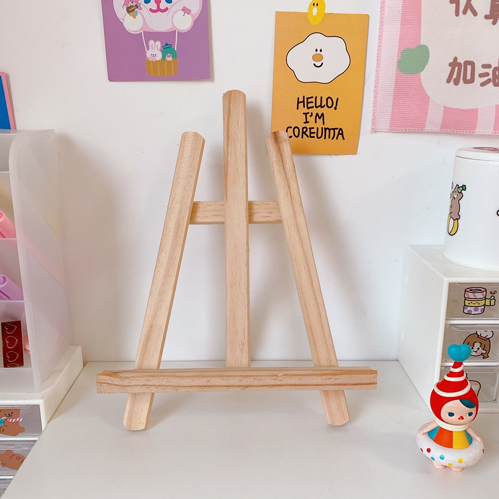 Giá đỡ điện thoại , kệ gỗ 3 chân để ipad iphone bảng gỗ khung tranh ảnh gấp gọn tiện lợi