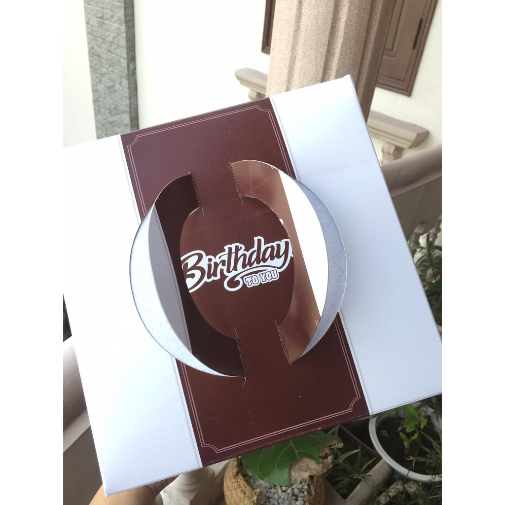 Hộp giấy đựng bánh sinh nhật cho đế 24cm (kích thước 24cm cao 16.5cm) (không kèm đế) | BigBuy360 - bigbuy360.vn