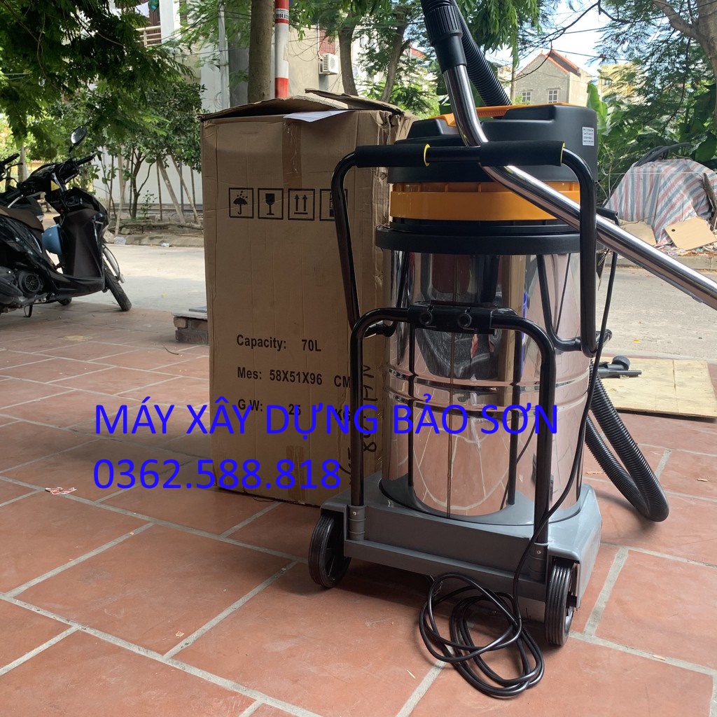 Máy hút bụi công nghiệp Máy hút bụi CAMRY70 lít Đầy đủ phụ kiện bảo hành 12 tháng