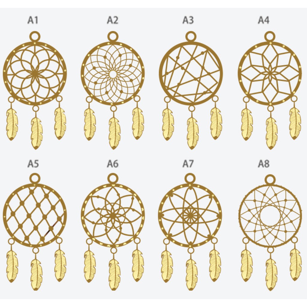 [+ Khay] Phụ kiện chong chóng dream catcher cho nến thơm