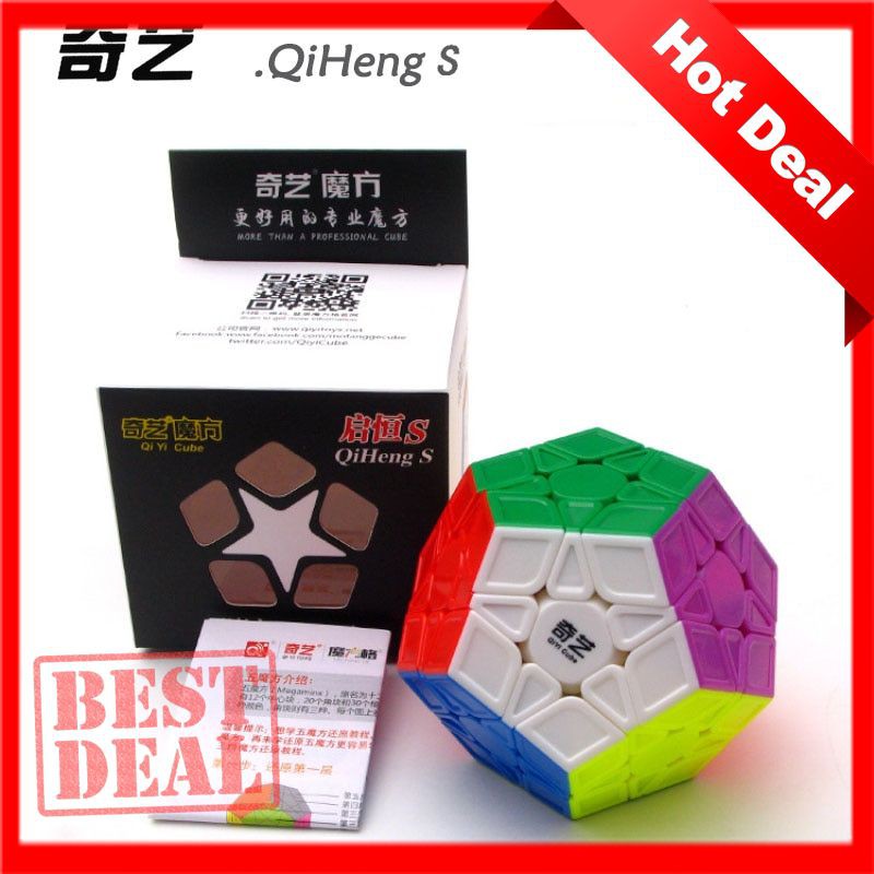 Rubik biến thể 12 mặt - QiYi QiHeng S Megaminx Stickerless Rubic Megamin không viền