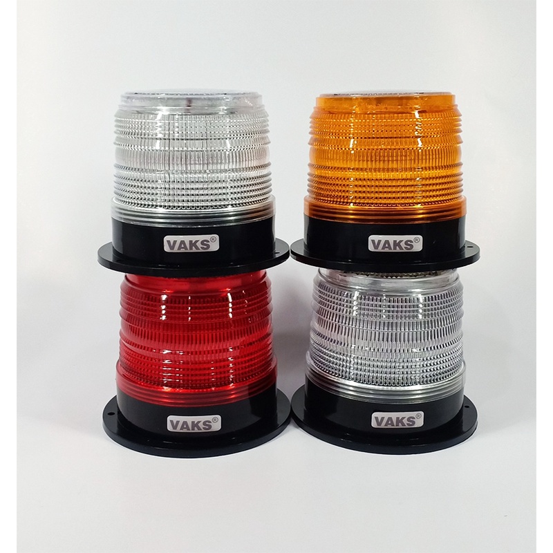 Đèn Chớp Flash Nhấp Nháy Cảnh Báo Nguy Hiểm - Năng Lượng Mặt Trời - VAKS-LSE - Có đế nam châm - Kín nước IP30