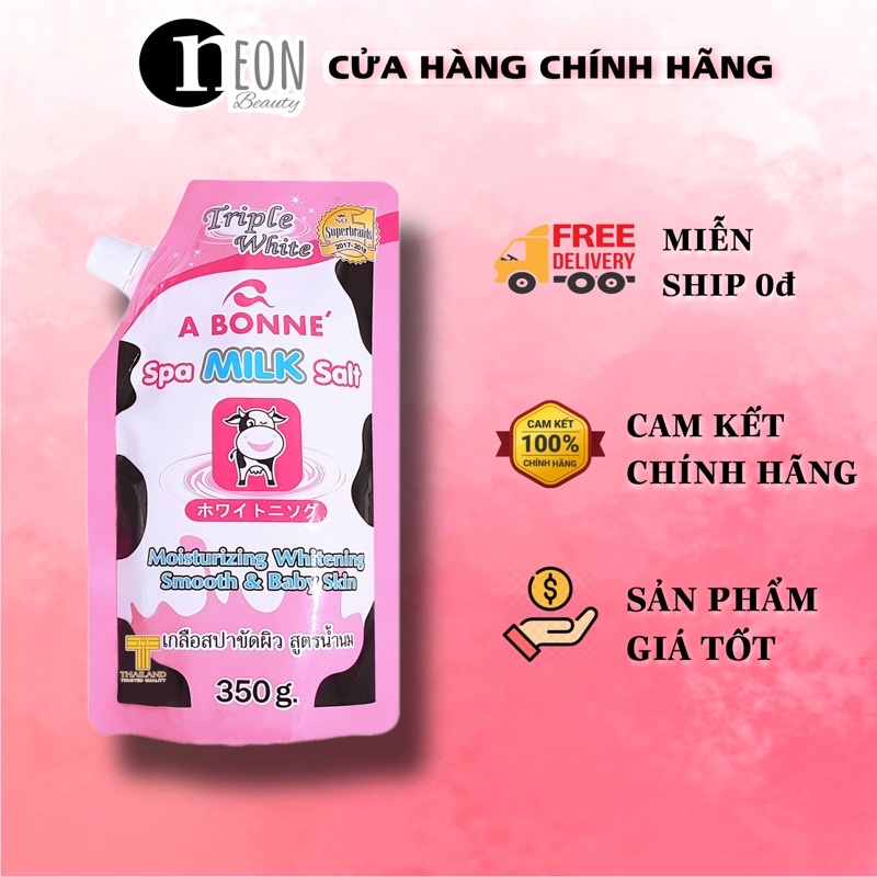 Muối tắm sữa bò tẩy tế bào chết A Bonne Spa Milk Salt Thái Lan 350gr | BigBuy360 - bigbuy360.vn