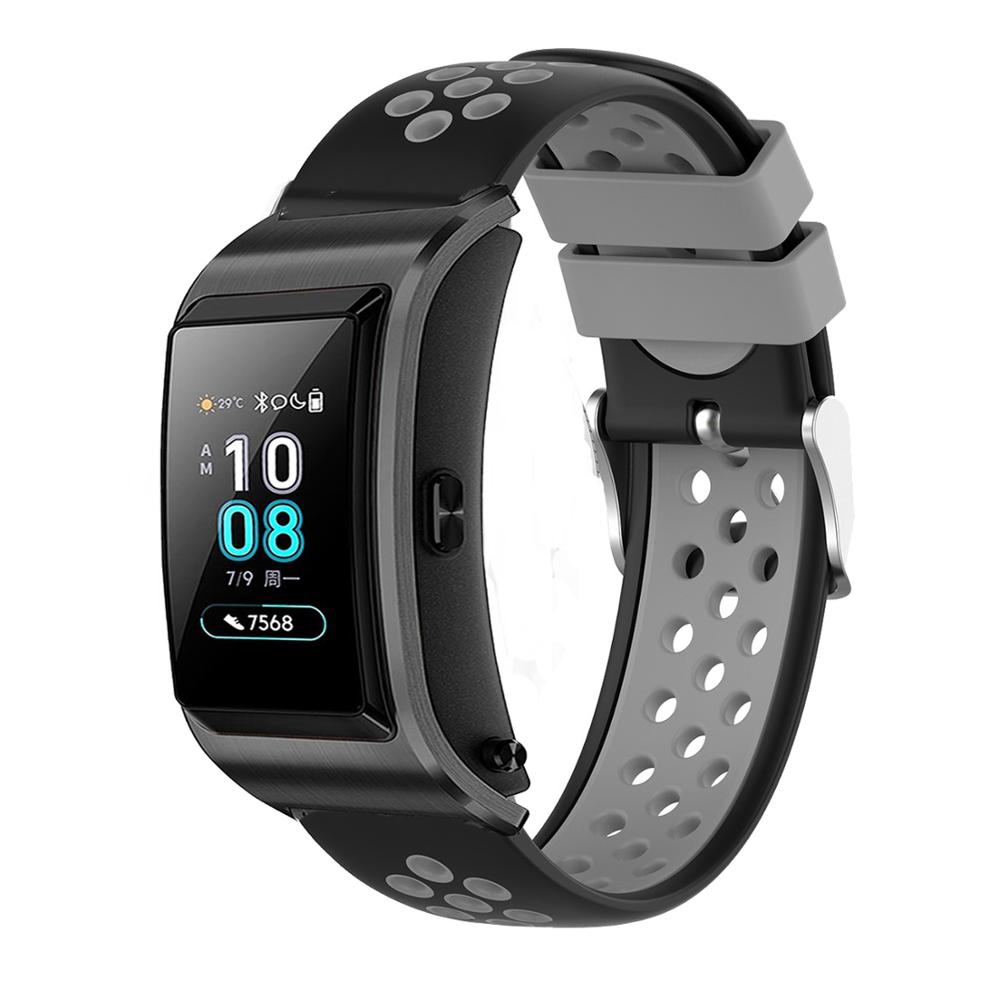 Dây đeo silicone 18mm thay thế dành cho đồng hồ thể thao Huawei Talkband B5