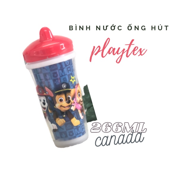 Bình Nước Playtex CANADA PawPatrol chó cứu hộ 266ml không ống hút