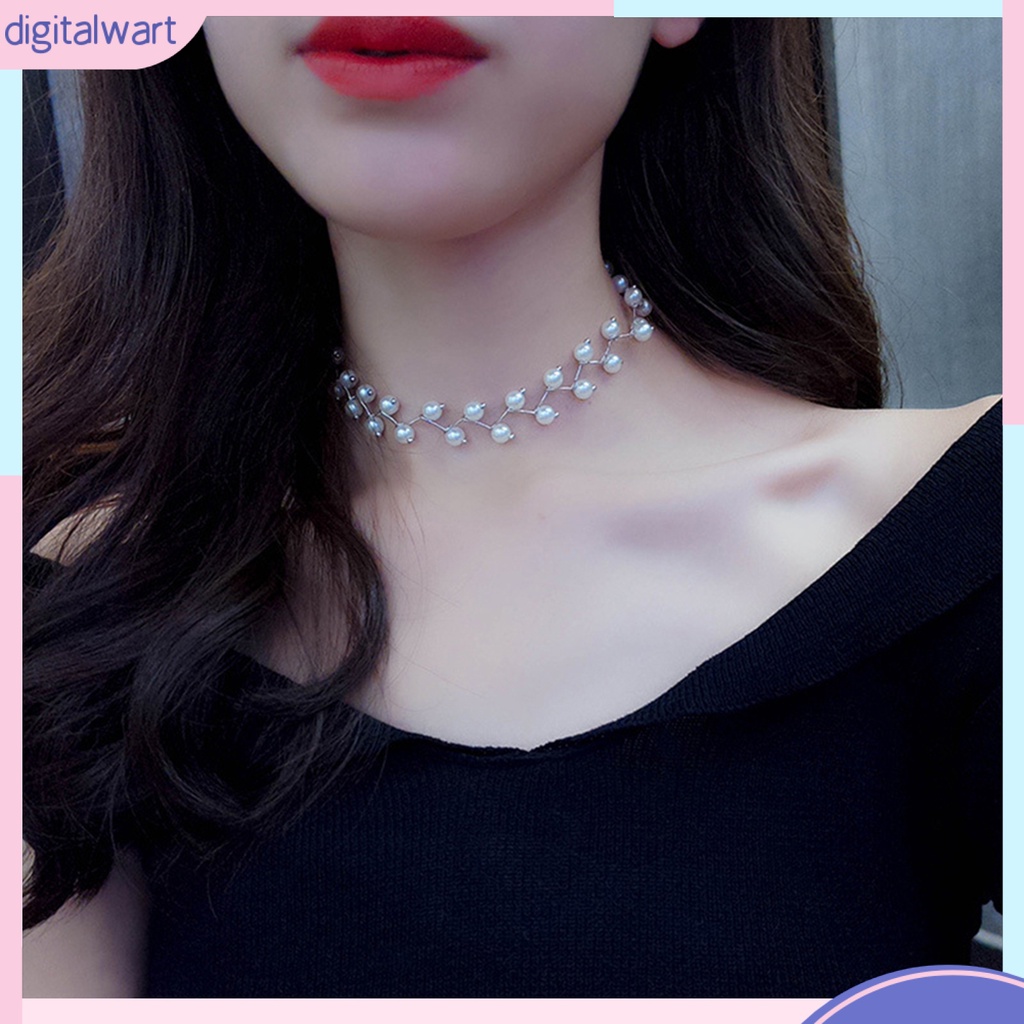 Dg✌❤Vòng Cổ Choker Đính Ngọc Trai Nhân Tạo Thời Trang Dành Cho Nữ