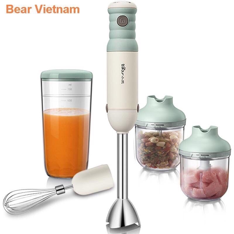 Bộ máy xay cầm tay đa năng 5 chi tiết Bear chính hãng