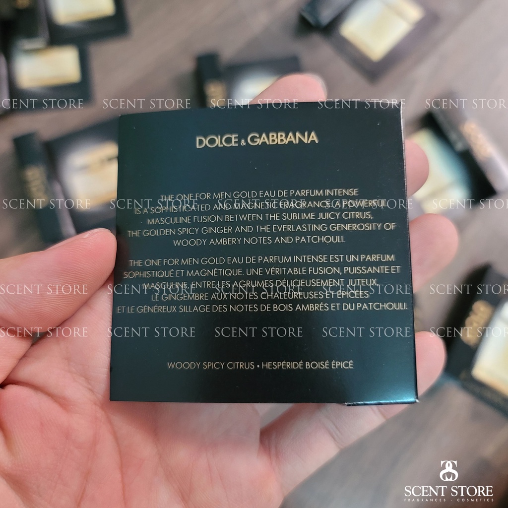 Scentstorevn - Vial chính hãng nước hoa D&amp;G The One Gold for Men, Women [0.8ml]