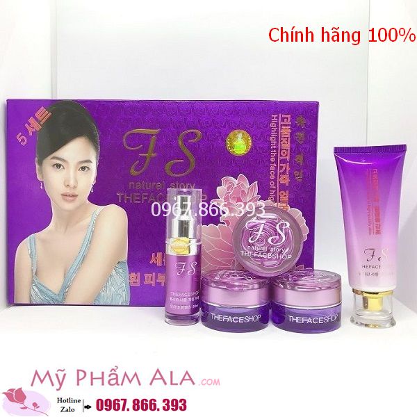 BỘ MỸ PHẨM THE FACE SHOP TÍM 2IN1