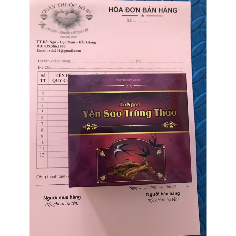 Ăn ngon Yến sào trùng thảo ( hộp 20 ống)