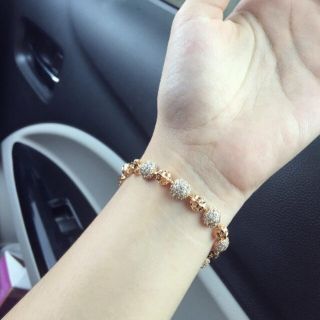 Lắc bi xi mạ vàng 18k
