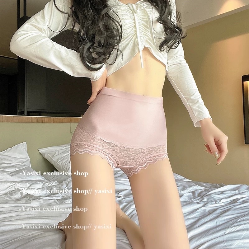 Quần lót su ren cạp cao giấu bụng không lộ viền,thon gọn đầy quyến rũ gợi cảm