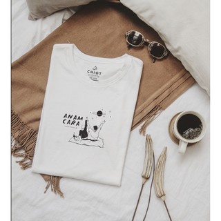 Áo thun in trắng đen cotton 🍄Anam Cara 🍄