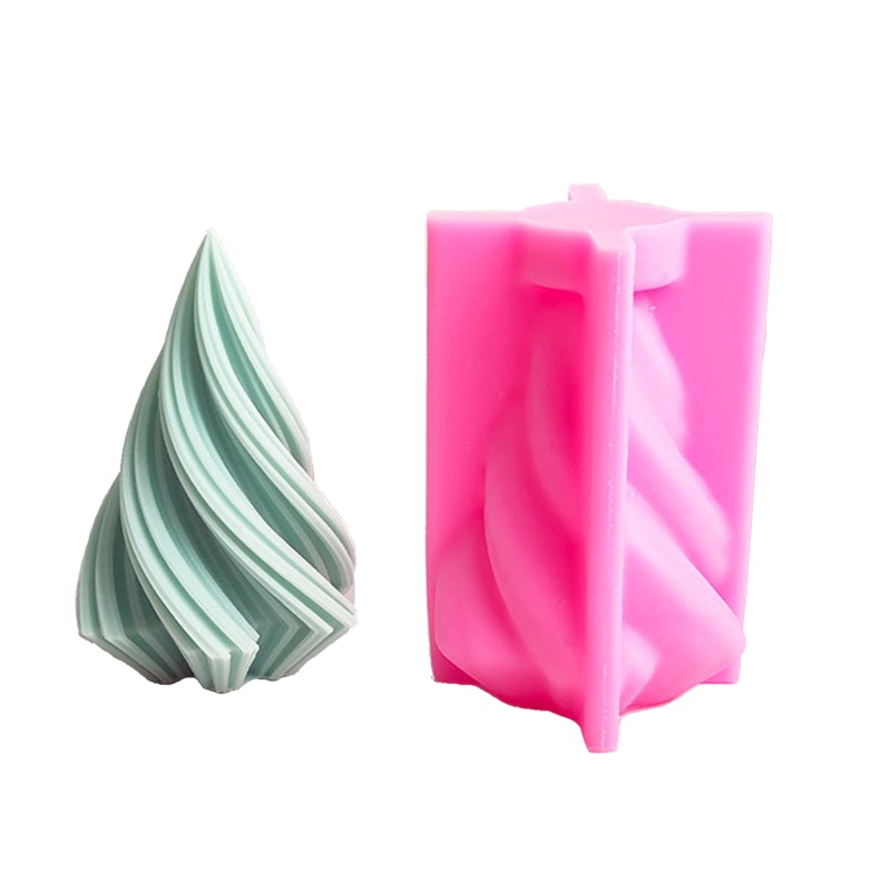 Khuôn Silicone Tạo Hình Làm Nến Hình Nón 3D DIY
