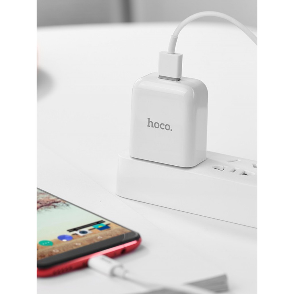Củ Sạc Nhanh 2A Hoco C49 Cho iP, iPhon, Samsung, Xiaomi,... Thiết Kế Đẹp, Nguyên Seal [CHÍNH HÃNG]