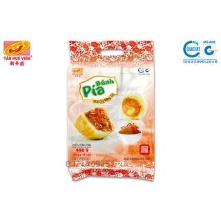 Bánh Pía Thịt Chà Bông Bò Tân Huê Viên túi 12 gói 480g – Hương Vị Đặc Sắc và Tiện Lợi