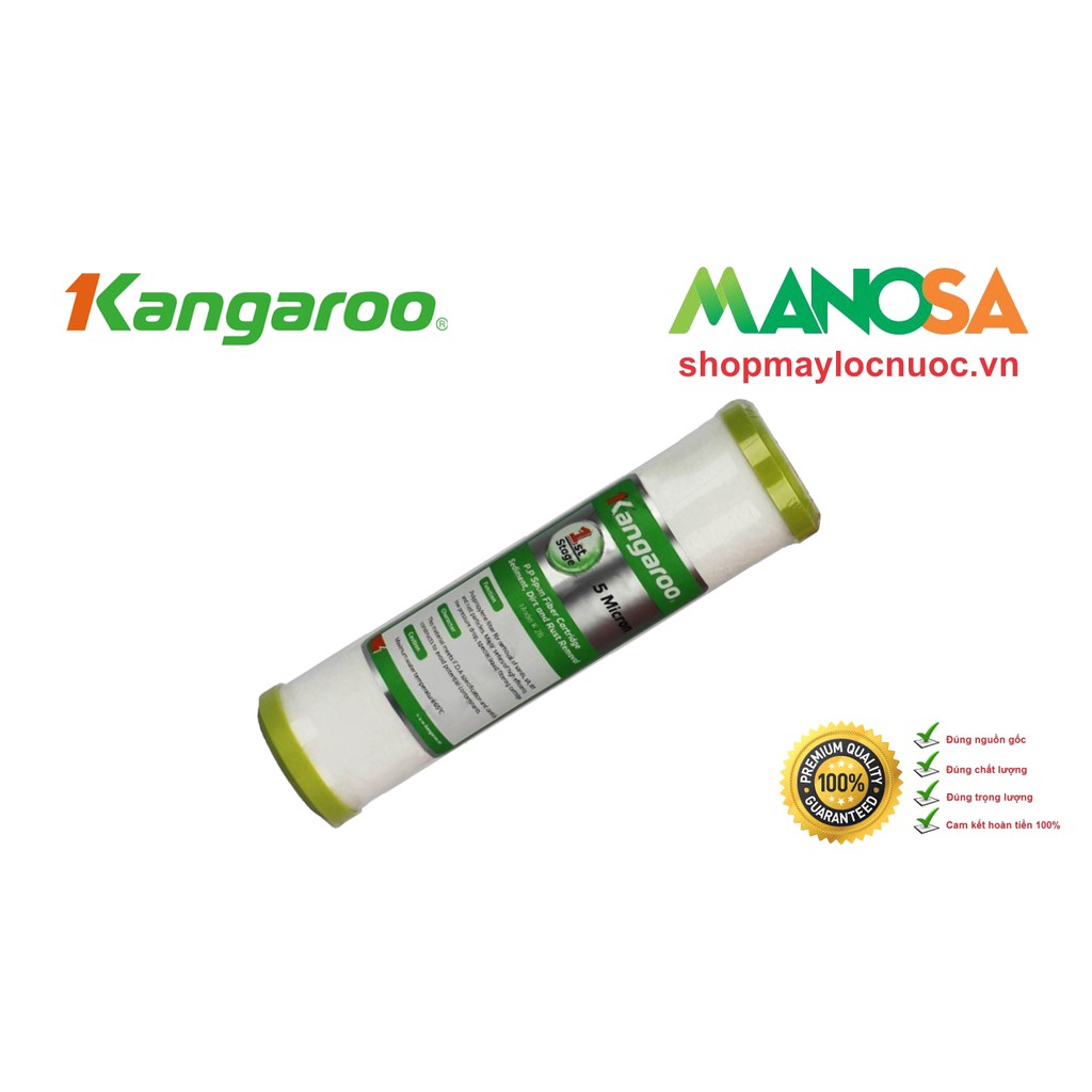 Lõi lọc nước kangaroo số 1- lõi pp 5mcr (Chính hãng)