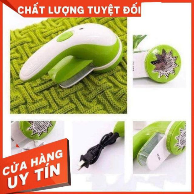 [Hàng có sẵn] Máy cắt lông xù quần áo GUSON HE-93 cực sạch đẹp, tặng lưỡi dao dự phòng PKTM