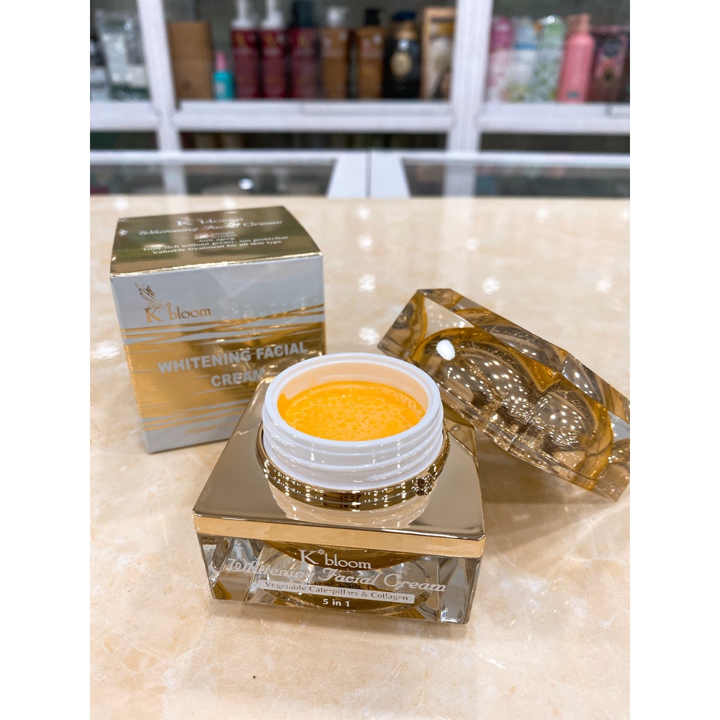 Kem Dưỡng Trắng Giảm Thâm Nám Ngừa Lão Hóa Da Đông Trùng Hạ Thảo K BLOOM Whitening Facial Cream 5in1 Đài Loan 30ml