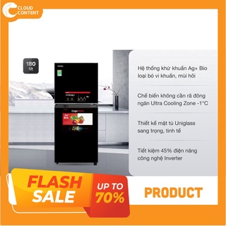 Lắp đặt toàn quốc_ tủ lạnh toshiba inverter 180 lít gr-b22vu ukg _hỗ trợ kiểm hàng
