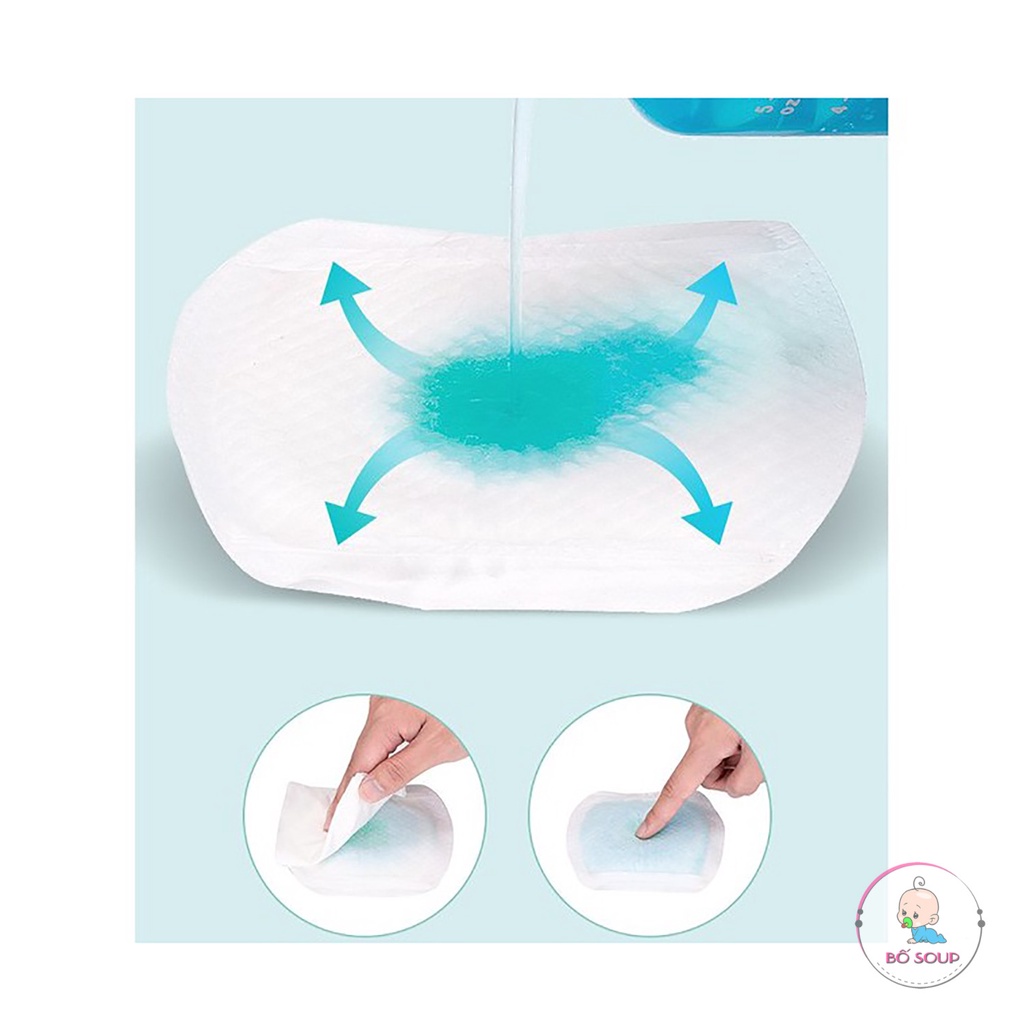Miếng Lót Thấm Sữa Vcoool cao cấp 100 miếng chống thấm, chống tràn cho mẹ