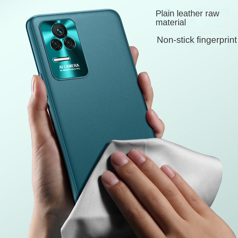 Ốp Điện Thoại Da Chống Sốc Khung Viền Kim Loại Cho Redmi K50 Pro K50 K40S