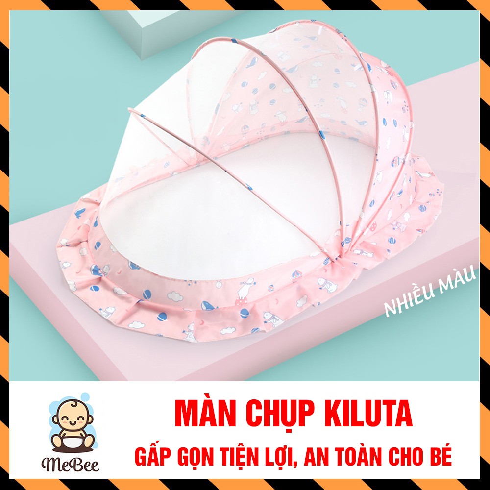 Màn chụp gấp gọn dày dặn chống muỗi cho bé