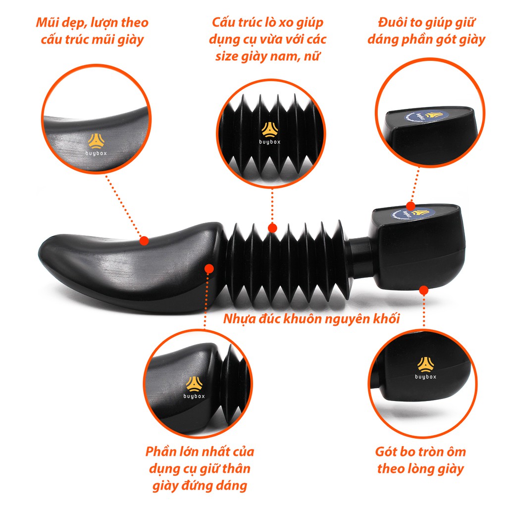 Dụng cụ bảo quản giày chống xẹp móp mũi giày, chống gãy da giày và giúp giữ dáng giày chuẩn thiết kế - buybox - PKBB45