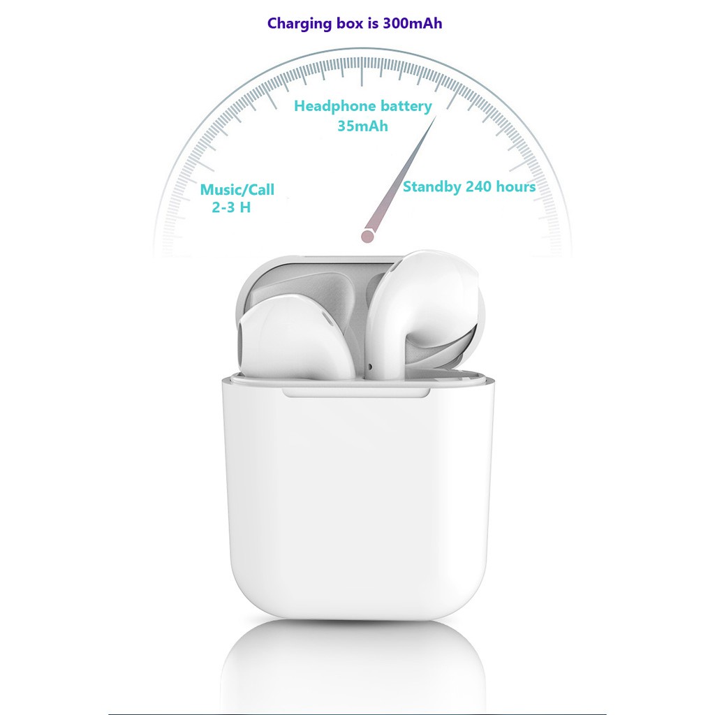 Vỏ Bảo Vệ Hộp Đựng Tai Nghe Không Dây bluetooth I12 Tws inpods Ốp