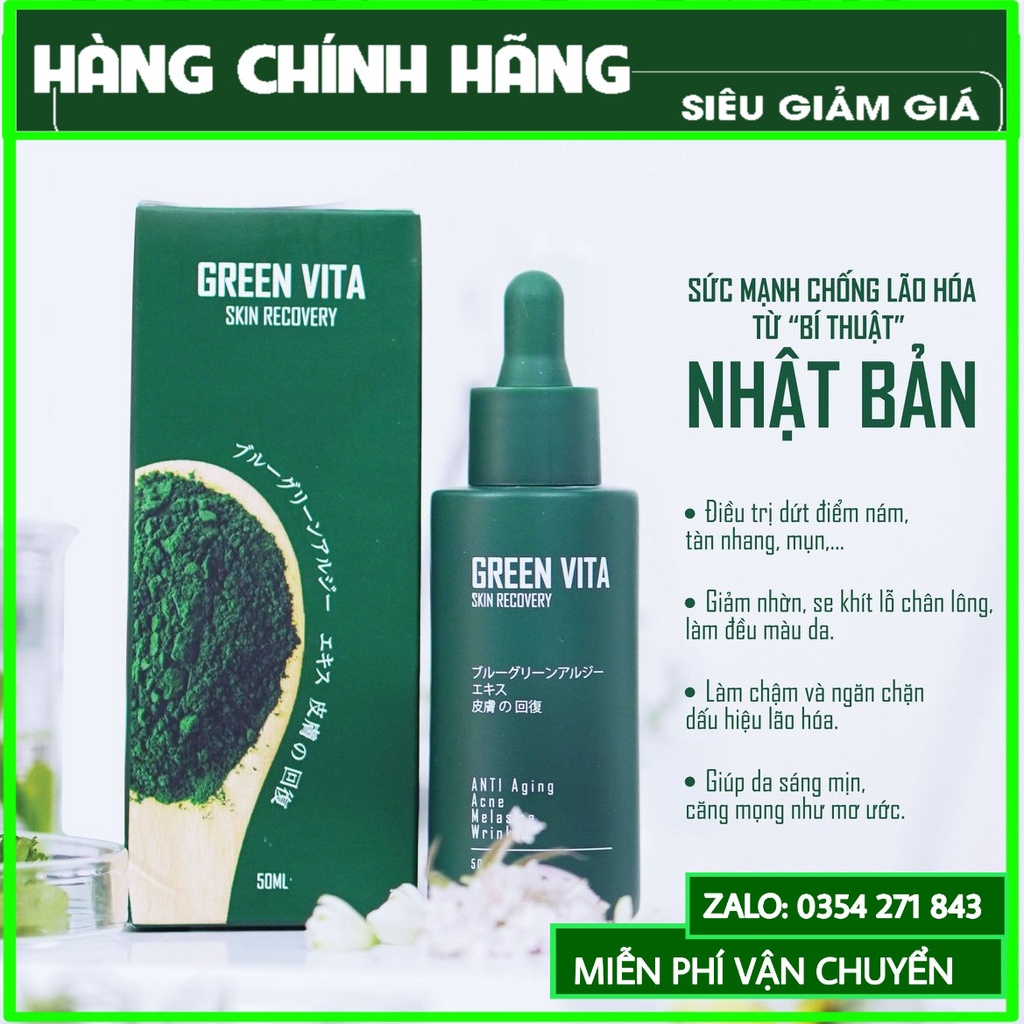 [Chính Hãng] Serum tái tạo da siêu vi tảo Green Vita Kiss 22