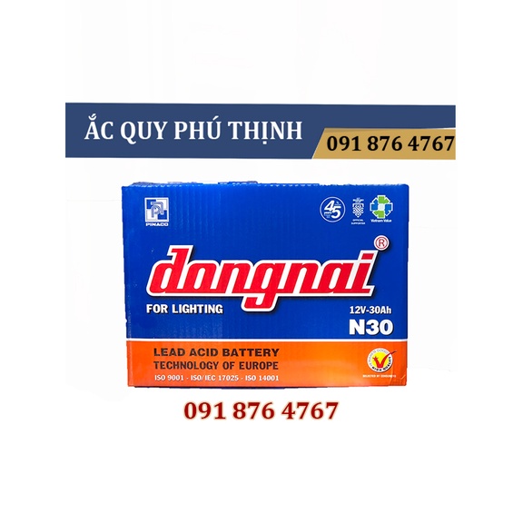 Ắc quy Đồng Nai 12V-30Ah N30