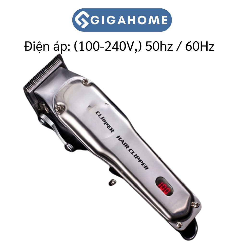 Tông Đơ Cắt Tóc GIGAHOME KM-1997 Chuyên Nghiệp, Hoạt Động Mạnh Mẽ Kèm 6 Lược 8288