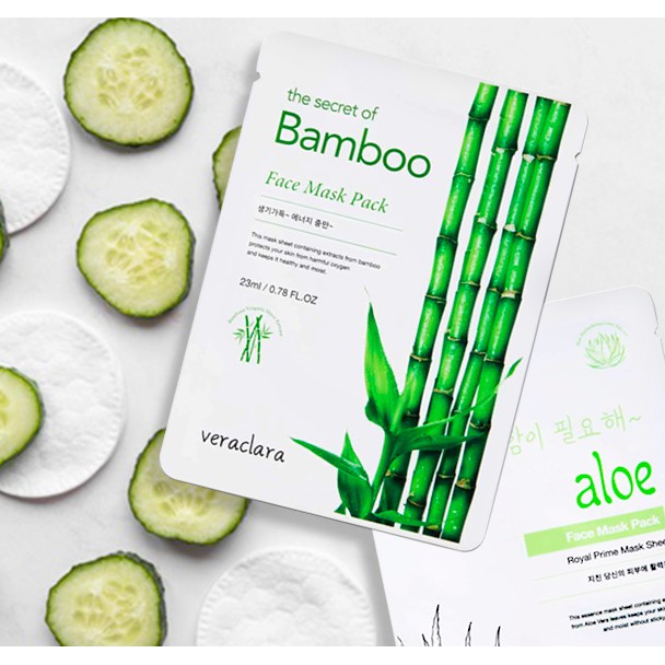 Mặt nạ Veraclara chiết xuất từ thiên nhiên giúp dưỡng trắng, cấp ẩm 23ml NPP Shoptido | BigBuy360 - bigbuy360.vn