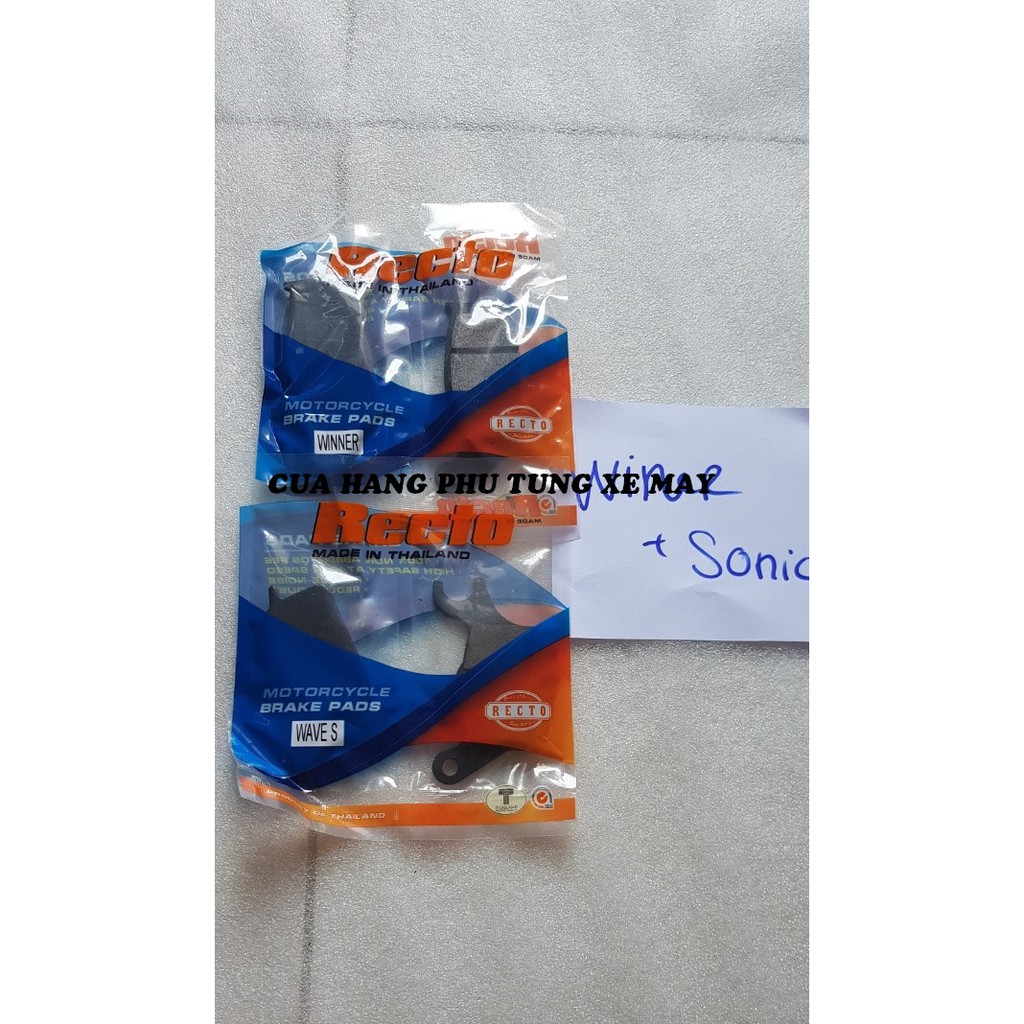 Bố thắng đĩa Recto ( 2 cặp trước - sau ) xe Winner 150/ Winner X/ Sonic