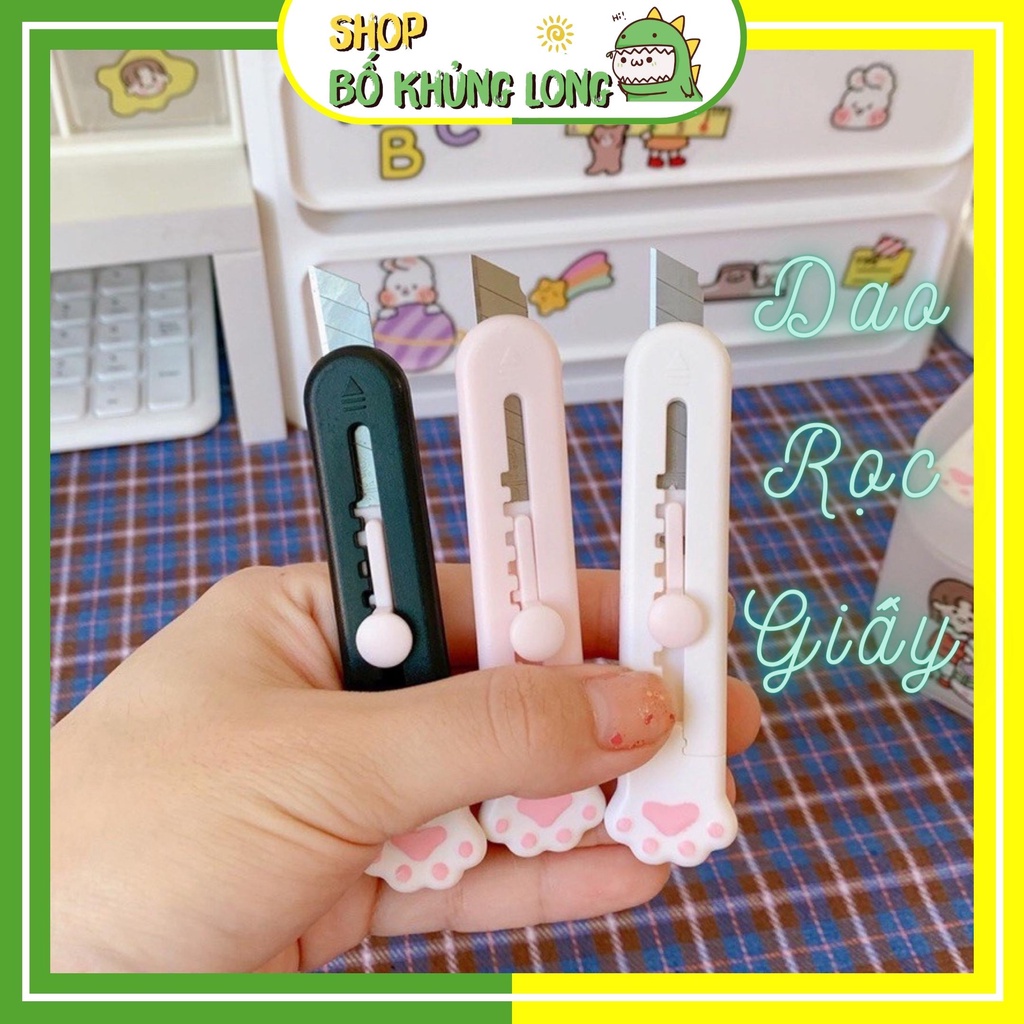 Dao Rọc Giấy Mini Cute Chân Mèo Dễ Thương - BỐ KHỦNG LONG