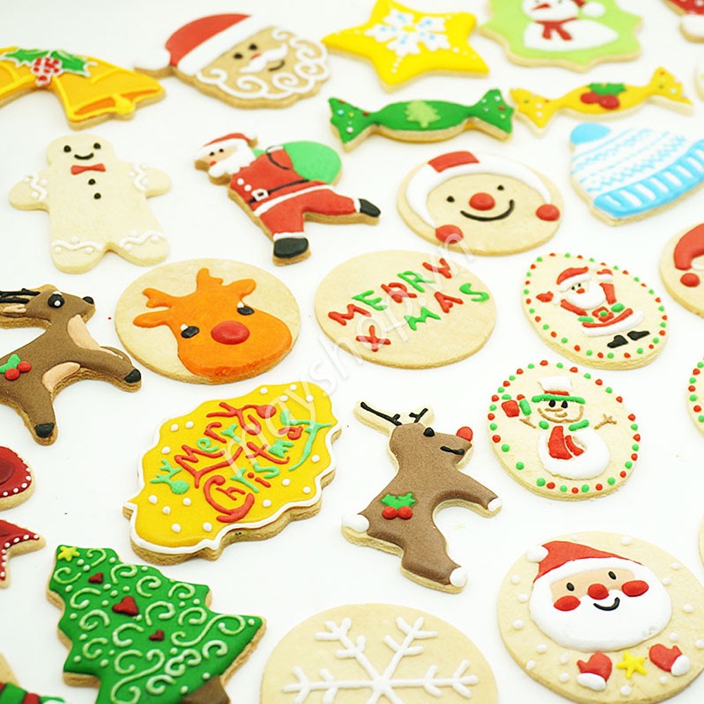 Cutter inox tạo hình bánh quy nhiều mẫu Giáng sinh