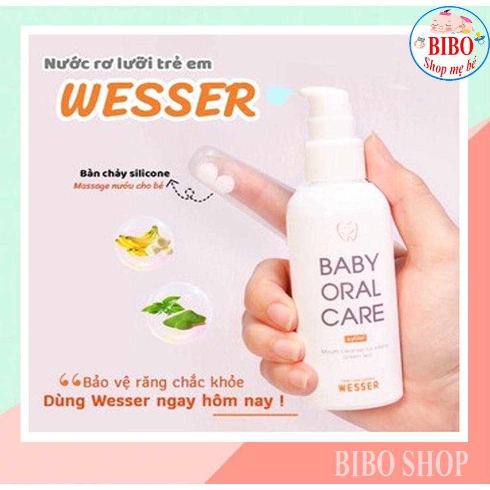 NƯỚC RƠ LƯỠI CHO BÉ SƠ SINH NUỐT AN TOÀN WESSER HÀN QUỐC