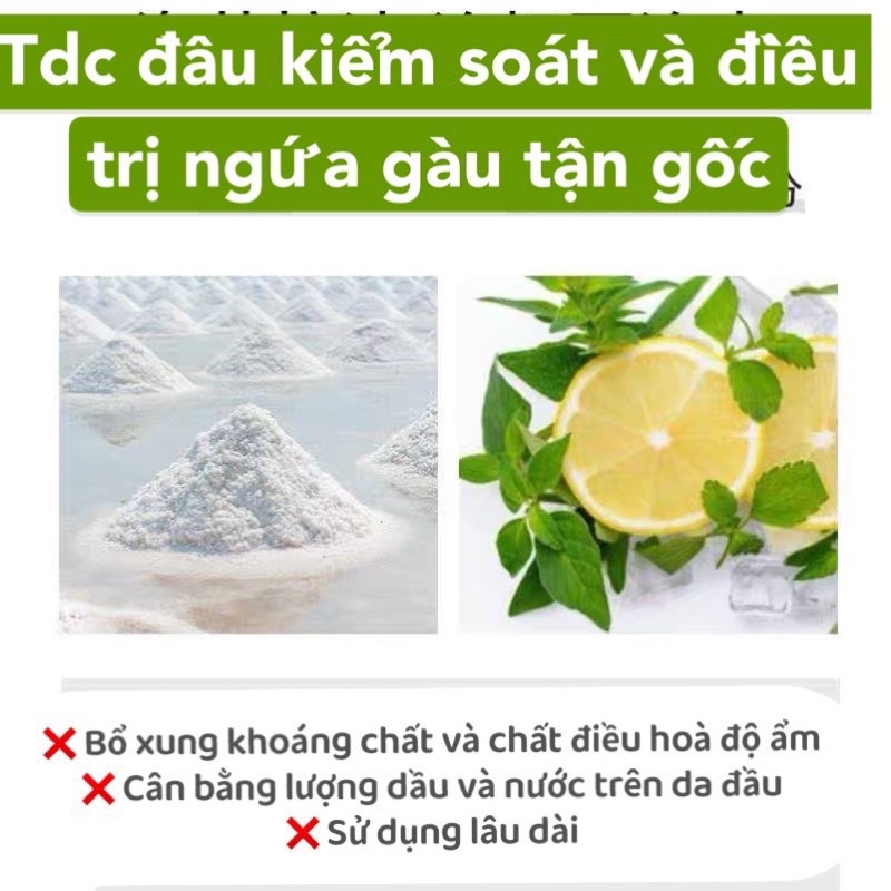 Tẩy da chết da đầu JIORNIEE kiểm soát dầu nhờn giảm bết tóc làm sạch tóc tại nhà