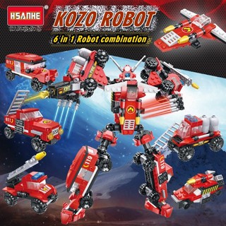 Bộ lắp ráp robot xe cứu hỏa hợp thể Kozo - 6250