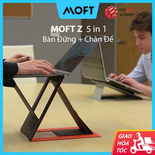 Bàn Làm Việc Đứng Cho Laptop MOFT Z Đa Năng 5 in 1, Giá Đỡ MacBook Với 4 Gốc Độ Điều Chỉnh, Xếp Gọn Dễ Dàng Mang Theo