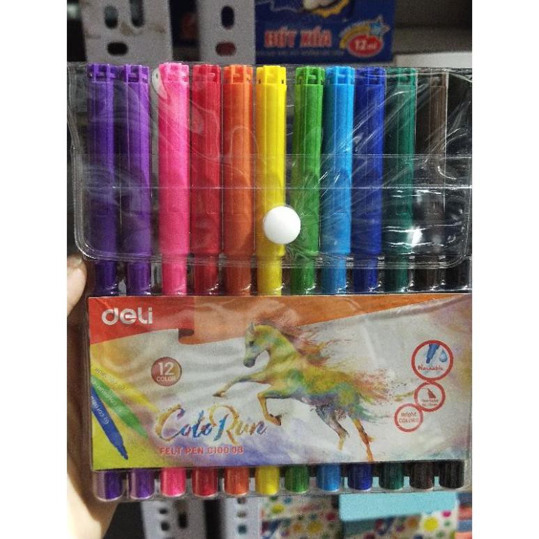 Dạ màu 12 màu deli 10003