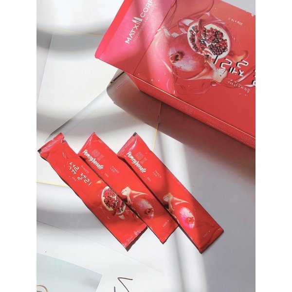 COMBO 3 GÓI Thạch lựu giảm cân collagen GO X Pomegranate, chính hãng Matxicorp