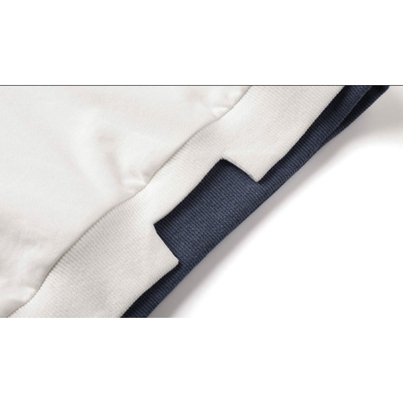 Áo nỉ dài tay cổ tròn dáng rộng phong cách Hàn Quốc dễ phối đồ cho nam