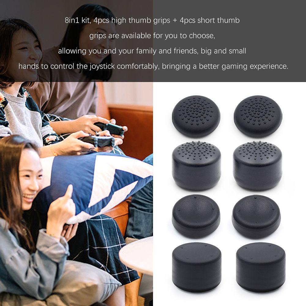 JONYE Bộ 8 Nút Bọc Cần Điều Khiển Cho Sony PS5 / PS4 / PS3 Xbox Pro