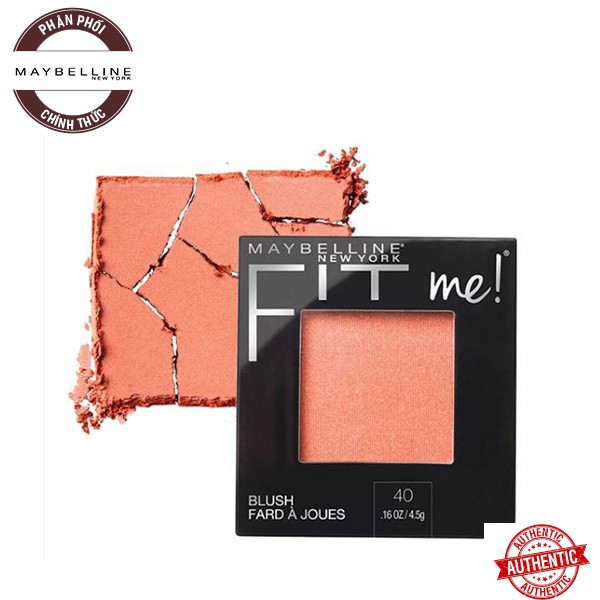 [Mã giảm giá] Phấn Má Hồng Mịn Lì, Lên Màu Chuẩn Maybelline Fit Me Blush 4.5g