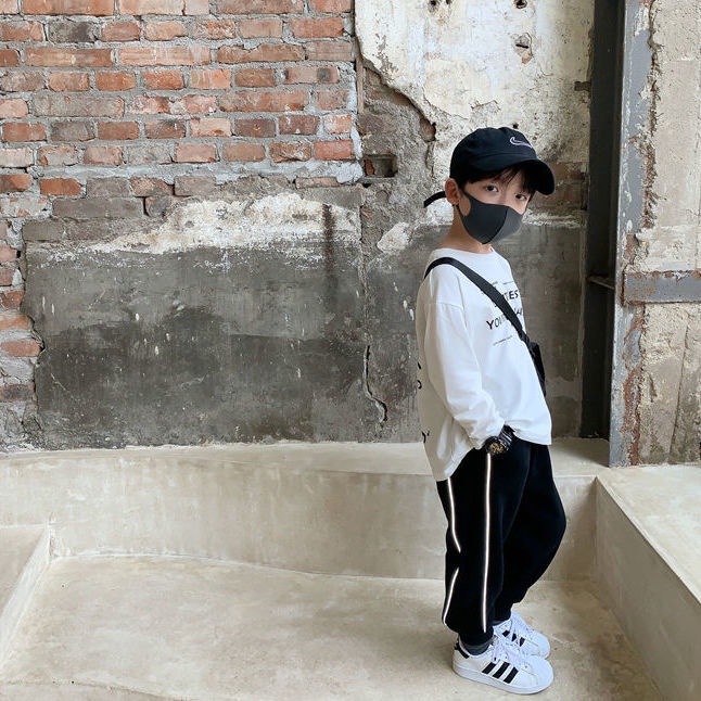 [Babycat] Hàng Có Sẵn Áo Thun Cotton Tay Dài Phong Cách Nhật Bản Hàn Quốc Thời Trang Xuân Thu Dành Cho Bé Trai 2022