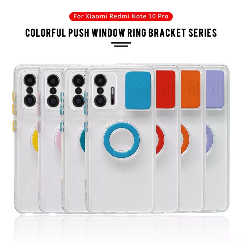 Ốp Lưng Trong Suốt Có Nhẫn Đỡ Cho Xiaomi Mi 11T Pro Mi 11 Lite 5G NE